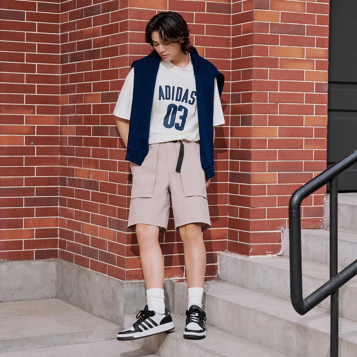 ENTRAP美式校园风运动鞋少年感复古篮球风板鞋男女adidas阿迪达斯