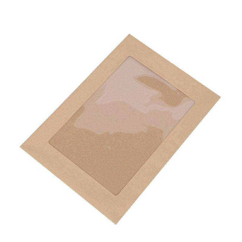 牛皮纸礼盒请柬贺卡明信片封套信封照片包装diy礼物包装开窗卡盒,淘宝优惠券,粉丝福利购,淘宝优惠卷