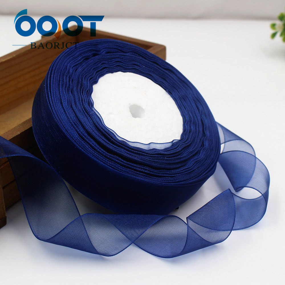 18615五十码25mm纯色纱带手工diy热转印丝带织带螺纹带罗纹带缎带