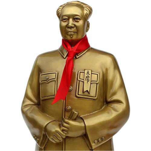 毛主席铜像摆件客厅韶山毛泽东雕像全身纯铜风衣开国挥手紫铜黄铜 - 图3
