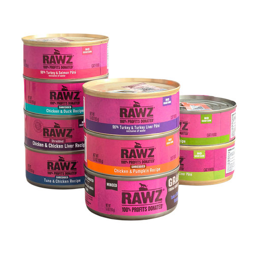 贝多芬宠物/美国RAWZ罗斯肉丝肉酱无谷肉汁猫罐头湿粮155g - 图3