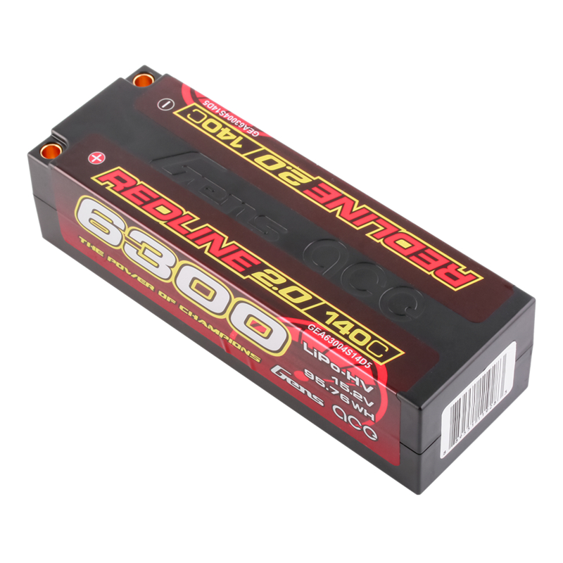 格氏ACE REDLINE 2.0竞赛系列高压电池 4S1P 140C 15.2V 6300mAh-图1