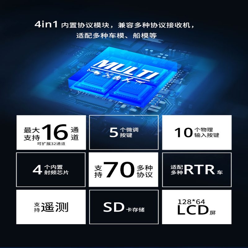 RadioMaster MT12枪控 edgetx开源2.4G elrs遥控器 RC车模船模-图2