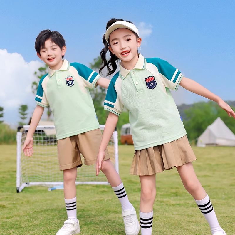 幼儿园园服夏装毕业拍照学院风六一儿童班服小学生夏季校服套装