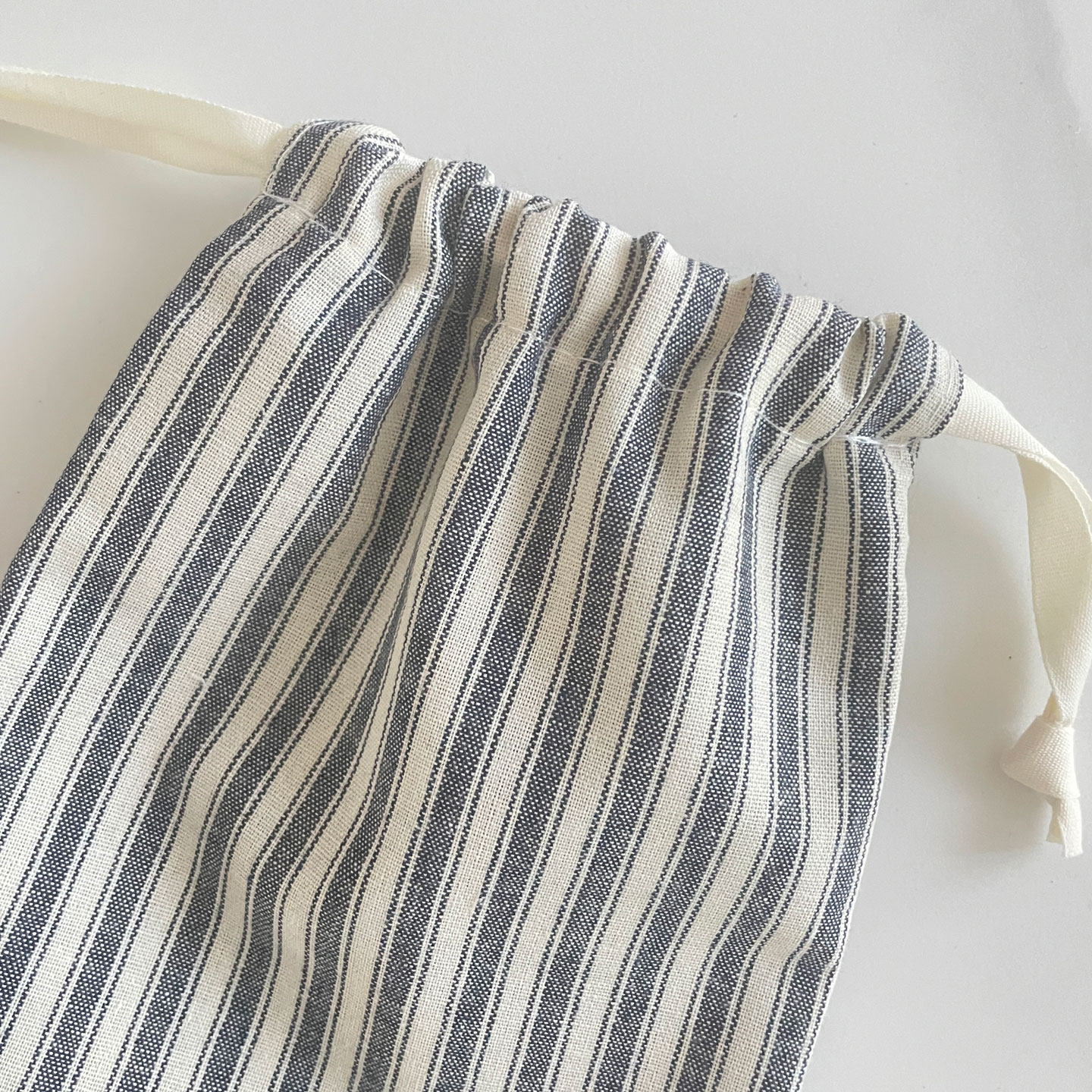 复古条纹棉布袋购物小布袋小号束口袋环保袋内衣收纳抽绳包杂物袋,淘宝优惠券,粉丝福利购,淘宝优惠卷