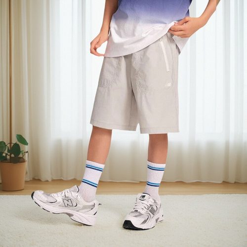 new balance NB25夏款男童女童儿童梭织速干五分裤短裤7VF22063 - 图2