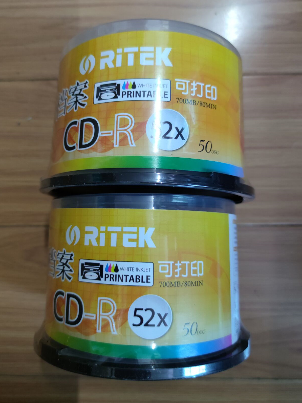 RITEK铼德拉拉山可打印1号超亮dvd光盘空白刻录碟盘4.7GB12CM包邮-图0