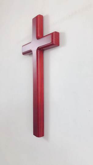 Home accessories wall hanging solid wood cross for living room home use