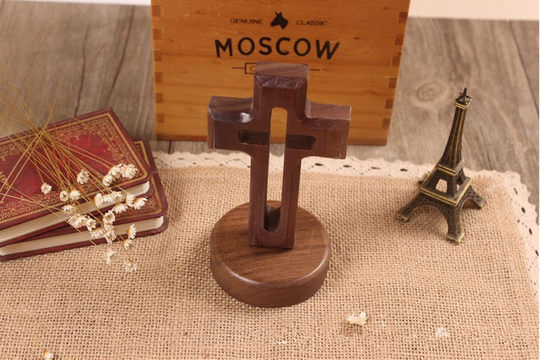 Cross ornaments, gift home cross ornaments, hollow wood products