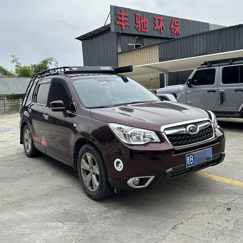 适用斯巴鲁森林人半潜改装载重车顶框行李货架拓展边帐爬梯无损安 - 图0