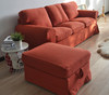 SF Express Acto footrest cover sofa cover solid color replacement set all-inclusive dust cover Xiaohongshu cream style