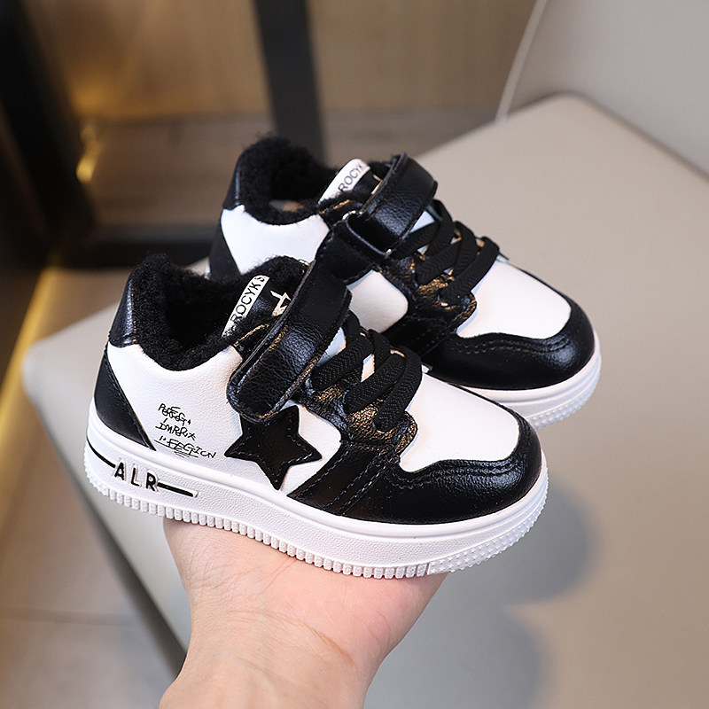 冬季儿童棉鞋保暖运动鞋男童女小童防水皮面加绒加厚板鞋宝宝鞋子,淘宝优惠券,粉丝福利购,淘宝优惠卷