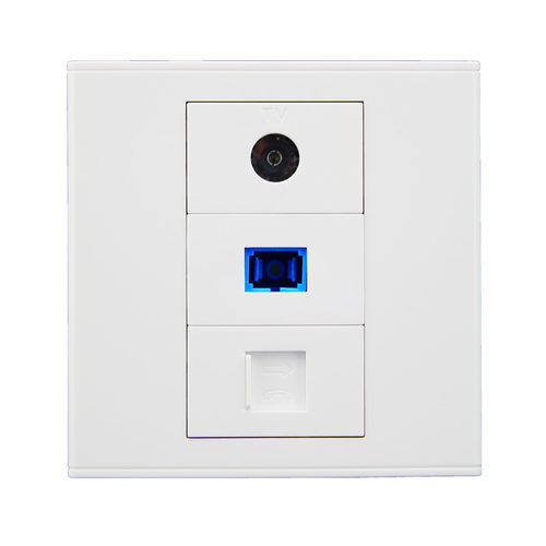 86型电话光纤电视墙壁插座面板 RJ11电话+SC光纤直插+TV有线电视 - 图3