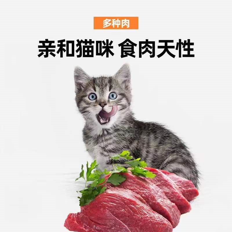 憨道六种鱼无谷猫粮主食冻干40%粗蛋白90%鲜肉含量无谷物益生元-图1