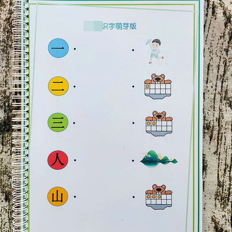 2-3-4周1岁幼儿洪en萌芽版配套识字书早教认字启蒙繁体字版本包邮 - 图2