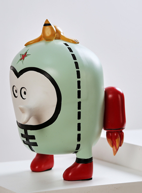 潮玩手办卡通小怪兽树脂摆件现代