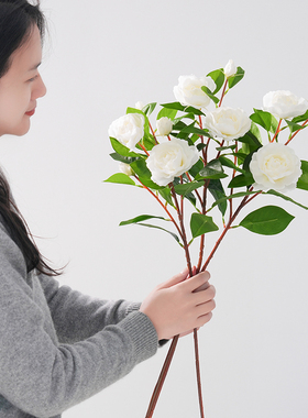 仿真栀子花假花绢花家居装饰客厅