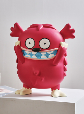 树脂卡通小怪兽可爱潮玩手办摆件