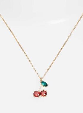 Kate Spade New York Ma Cherie红色迷你项链耳环
