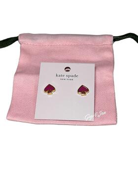 Kate Spade Everyday珐琅Studs in节日粉色