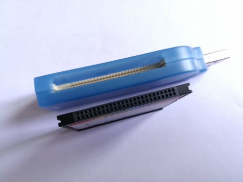 SSK飚王USB2.0高速读卡器单反相机CF卡读卡器琥珀SCRS028直读50针 - 图2