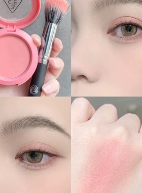 3ce单色腮红蜜桃橘哑光修容盘ROSE BEIGE/MONO PINK/NUDE PEACH