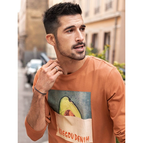 Хлопковый лонгслив, демисезонное трендовое базовое приятное телу термобелье, с вышивкой