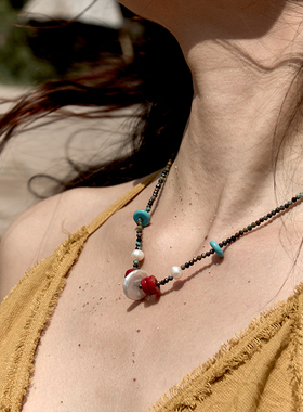 巴洛克铃铛项链自然论珍珠