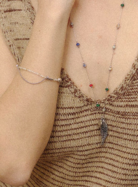 自然论渔光浅醉简约长项链