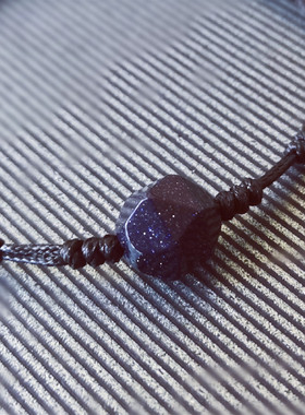 星空蓝砂石文艺编织男女原宿手绳