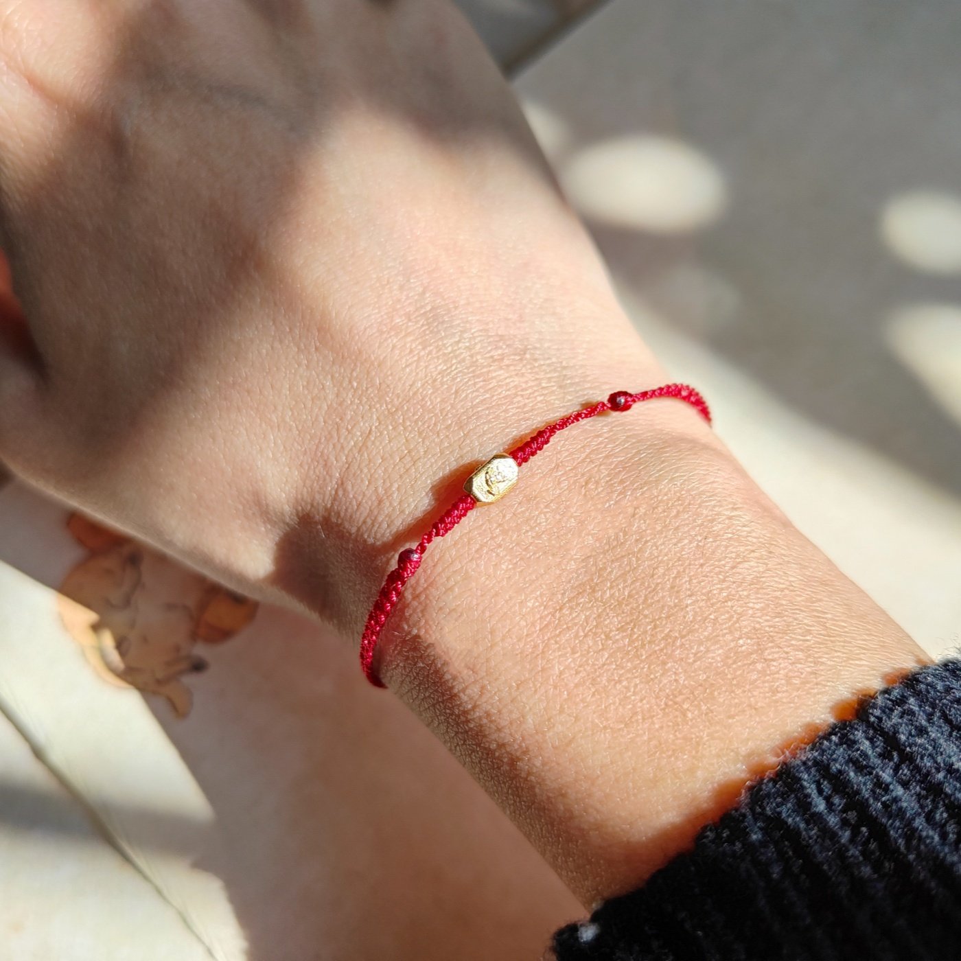 芳岁 原创国风银镀金生肖三合虎马狗本命红绳细小编织绿男女手绳,淘宝优惠券,粉丝福利购,淘宝优惠卷