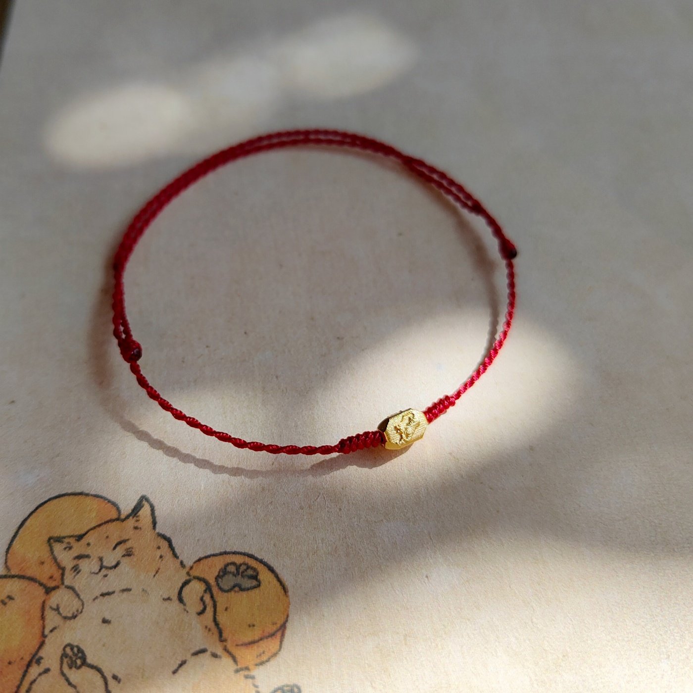 芳岁 原创国风银镀金生肖三合虎马狗本命红绳细小编织绿男女手绳,淘宝优惠券,粉丝福利购,淘宝优惠卷