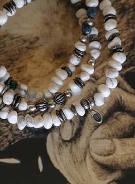 amp japan / Tumble Stone Long Bracelet 天然石手链 16AHK-454