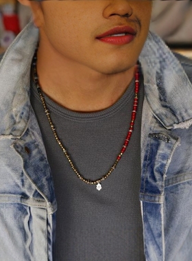 amp japan / Triple Part Long 串珠手链 HYHK-413RD