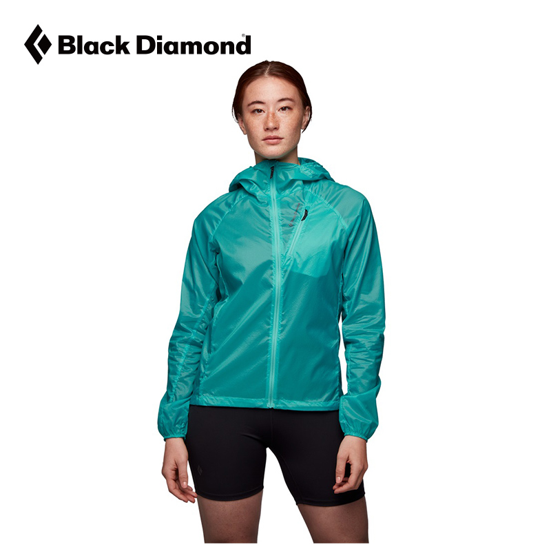 Blackdiamond 黑钻Distance户外女款远方连帽轻量皮肤风衣747022 - 图2