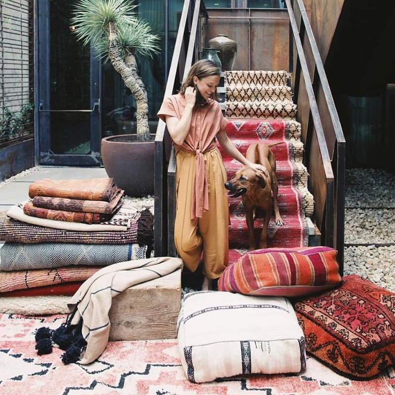 Unparalleled摩洛哥进口手工编织羊毛棉墩子坐墩坐垫地垫懒人沙发