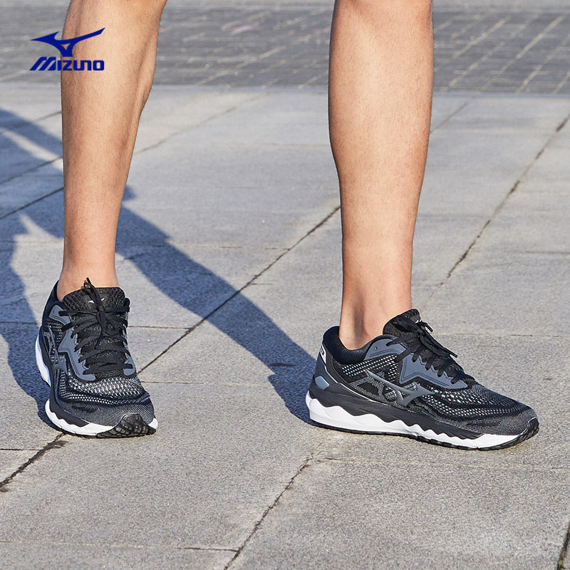 mizuno男士秋季wave sky4跑步鞋 美津浓跑步鞋