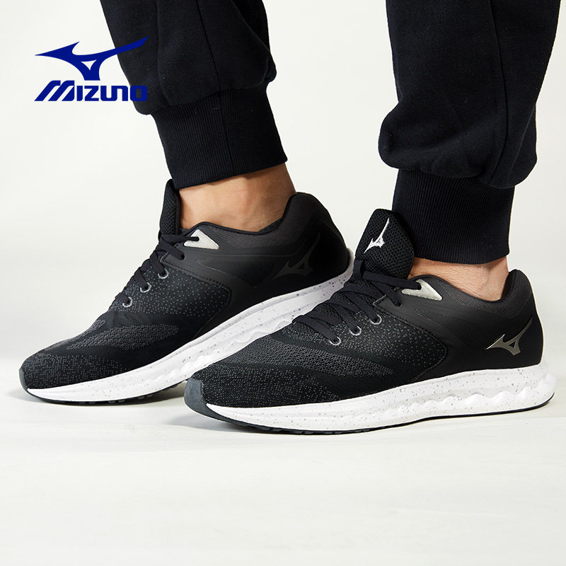 mizuno男网面透气慢跑鞋 美津浓跑步鞋