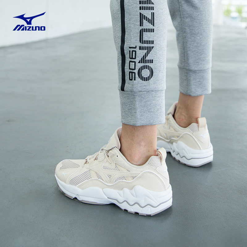 mizuno复古女老爹百搭wave休闲鞋 美津浓板鞋/休闲鞋