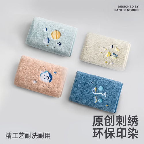 三利毛巾吸水洗脸家用男女擦速干发洗澡珊瑚绒非全棉情侣2026新款 - 图3