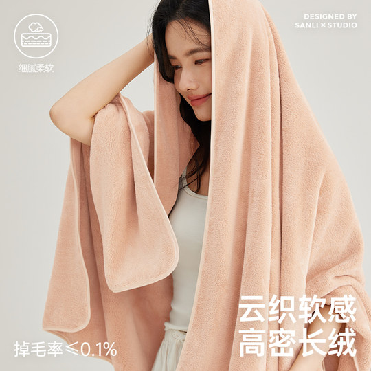 三利浴巾女家用2025新款非纯棉全棉吸水速干情侣男款裹巾大人毛巾