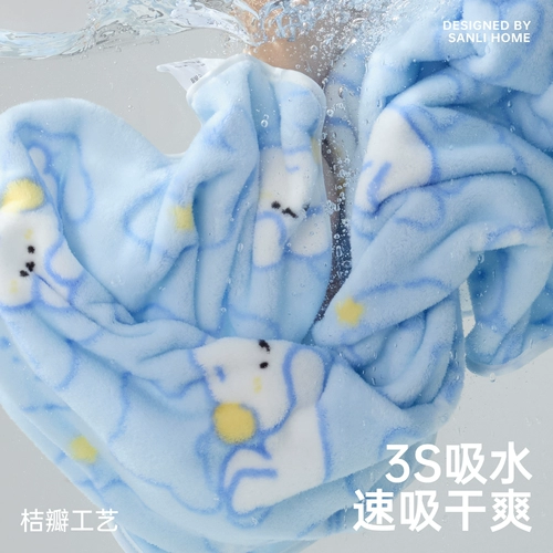 三利 Коралловое банное полотенце, хлопковый комплект для влюбленных, хорошо впитывает воду, 3 предмета