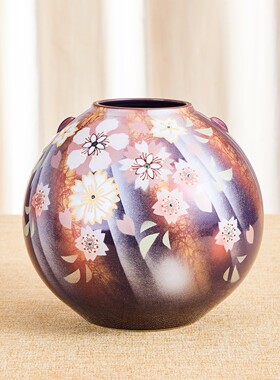 九谷烧日本进口陶瓷日式风花器