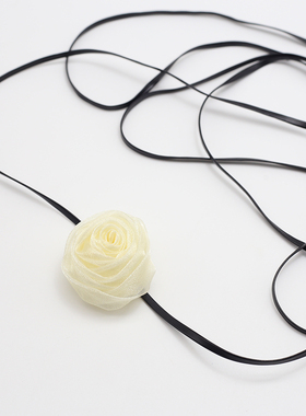 玫瑰花朵项链女颈链锁骨链