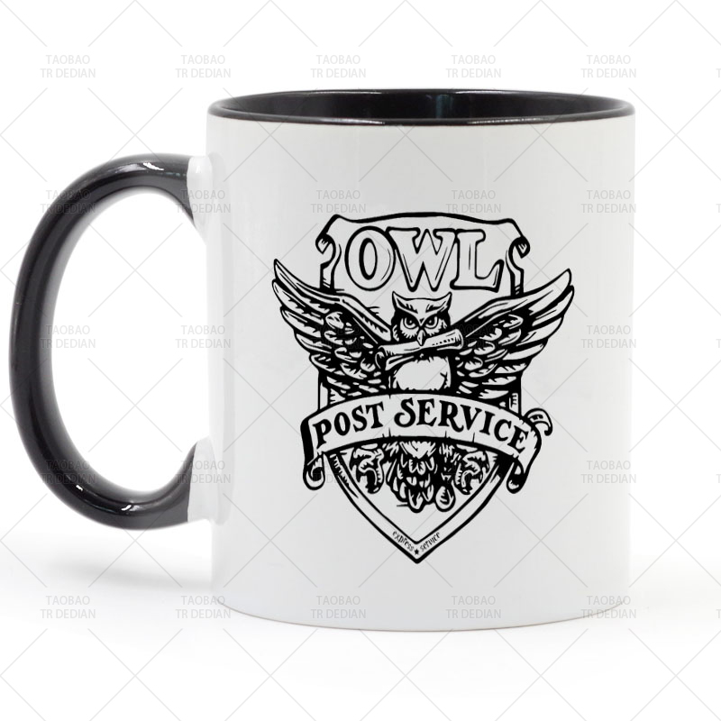 OWL POST SERVICE猫头鹰邮政服务陶瓷马克杯水杯杯子-图0