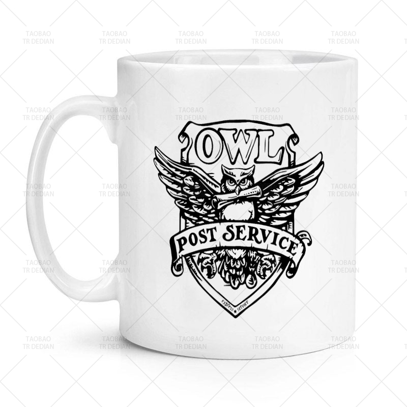 OWL POST SERVICE猫头鹰邮政服务陶瓷马克杯水杯杯子-图2