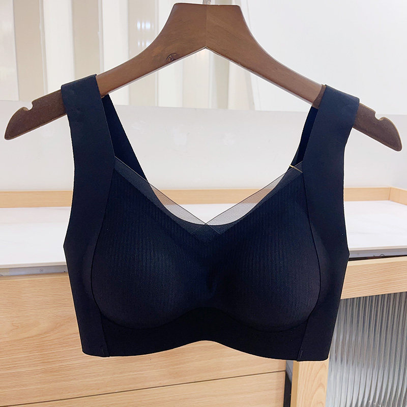古妃固定杯提拉无痕透气内衣聚拢防下垂背心式运动无钢圈薄款文胸,淘宝优惠券,粉丝福利购,淘宝优惠卷