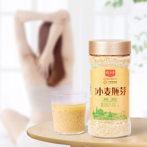 精力沛天然小麦胚芽麦片低GI高纤蛋白原味早餐营养杂粮非燕麦425g - 图2