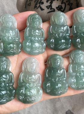 缅甸油青飘花中玉包邮翡翠a货