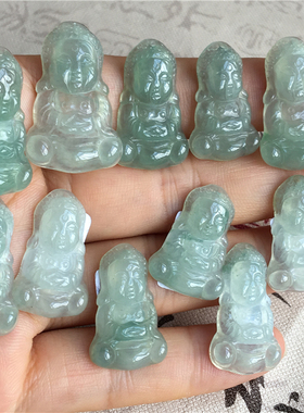 货油冰透宝宝佛吊坠糯种带证书